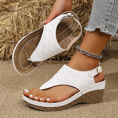 Мода 2025 Лето Женские Уличные Сандалии на Ремешках Женские Балетки Открытый Носок Повседневная Обувь Удобные Римские Сандалии на Танкетке Сексуальные Zapatos De Mujer