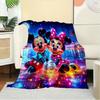 1pc Flannel Minnie Mouse and Mickey Mouse Bedding Throw Blanket Sofa Cover Gift Home Decor - Perfect for Sofa, Bed or Any Furniture -