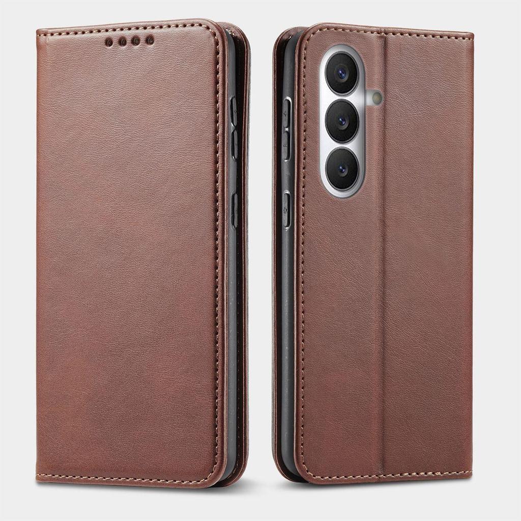 Премиальный чехол-кошелек из ПУ кожи для Samsung Galaxy S24+, S24 FE, S23 FE, A56 5G, с магнитной застежкой, подставкой, корпус