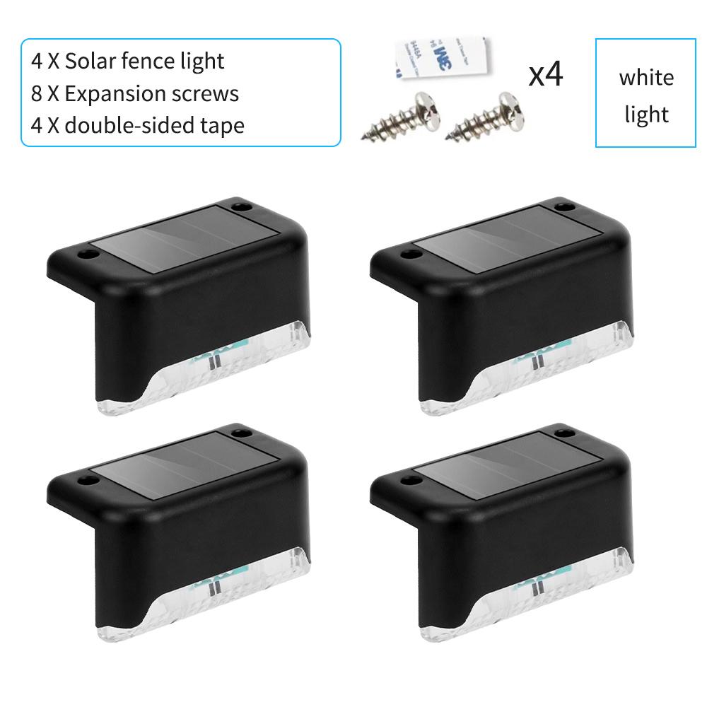 Мини Солнечные Светодиодные Палубные Огни Садовый Ступенька Солнечная Энергия Водонепроницаемый Светильник Наружный Балкон Ограждение Лестница Украшение Маленький Ночник