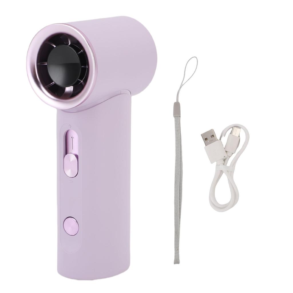 Portable Handheld Fan 100 Speeds Stepless Adjustable Quiet Rechargeable Digital Display Mini High