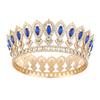 European Princess Queen Tiara King Tiaras Crystal Full Crown Baroque Pageant Crowns  Cake Topper