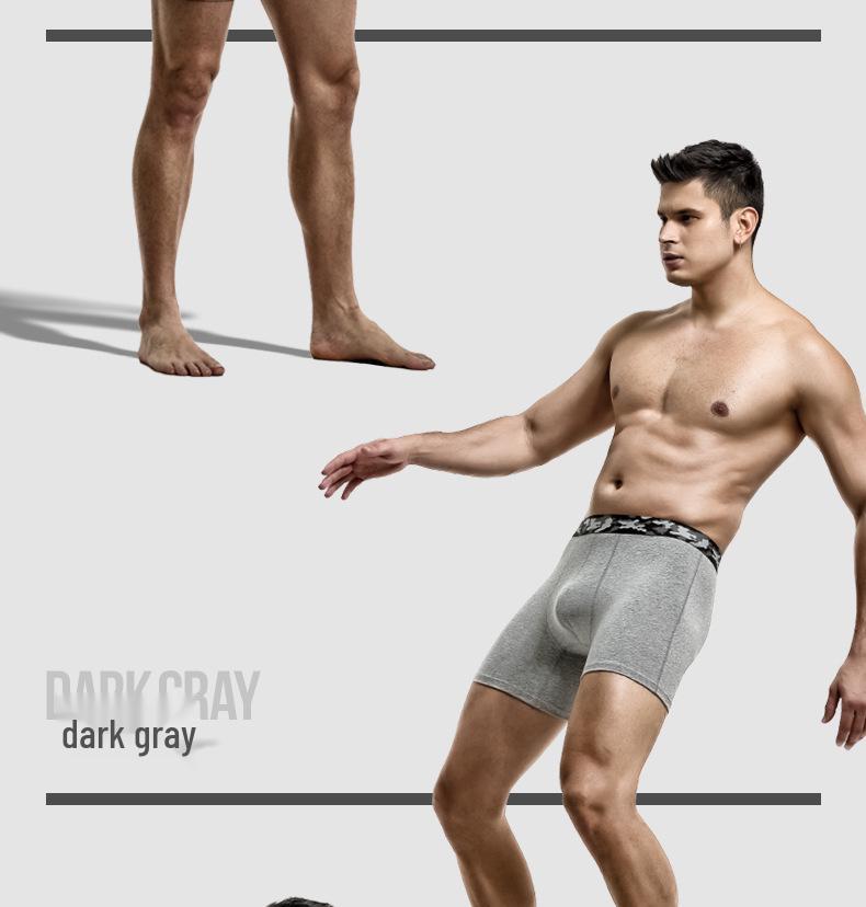 Мужские хлопковые боксеры-брифы против натирания - Большой размер, Дышащие для спорта и бега
