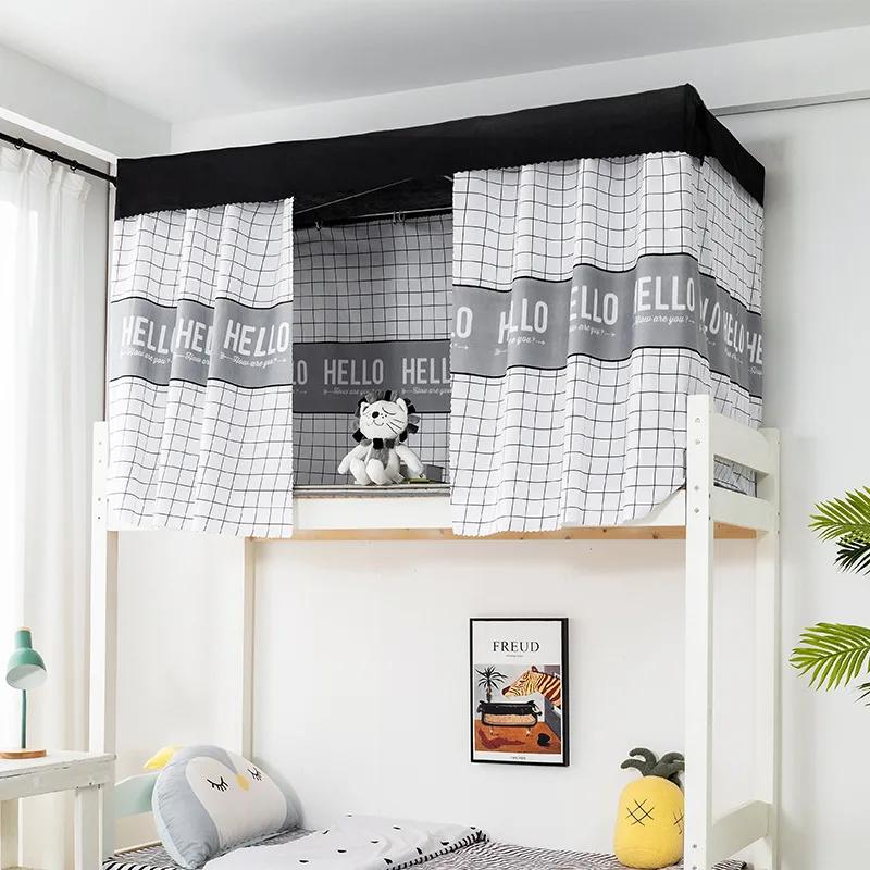 Dormitory Canopy Bed Curtains Blackout Upper Lower Bunk Mosquito Tent Student Bed Mosquito Net for Children Bedroom Home Decor