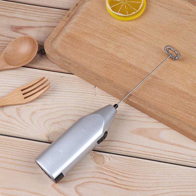 1шт ручной венчик для молока на батарейках пеногенератор электрический венчик венчик