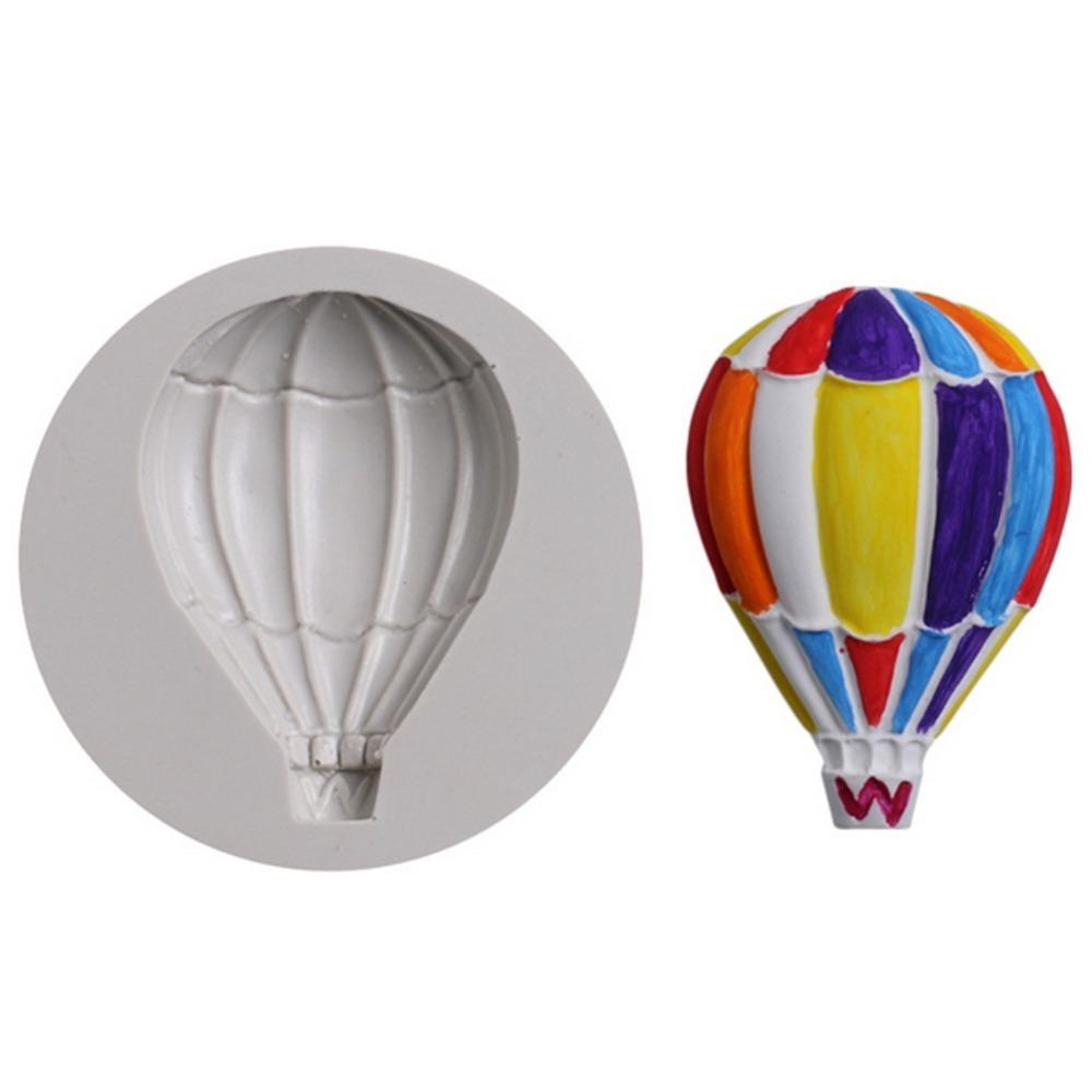 3PCS Silicone Hot Air Balloon Mold Multi-Cavity Chocolate Candy Mold Resin Fondant Polymer Clay