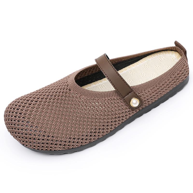 Тапочки женские верхняя одежда летние сетчатые туфли дышащие сандалии женские туфли мягкие подошвы не устают