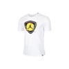 Logo Print Color Block Crew Neck T-Shirt Men Tops White AO2626-100