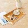 Bamboo Serving Tray Breakfast Rustic Wood Platter Kitchen Food for Lunch
