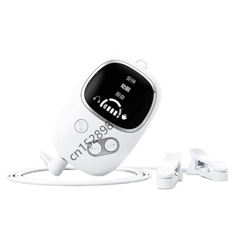 2 In 1 Brainwaves Sleep Aids Device With Ear Clip And Handheld Unit For Deep Relaxation And Insomnias Relief 634A