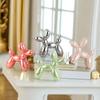 11cm Mini Ceramic Balloon Dog Abstract Decoration Creative Sculpture Study Statue Home Office Holiday Party Decoration Ornament