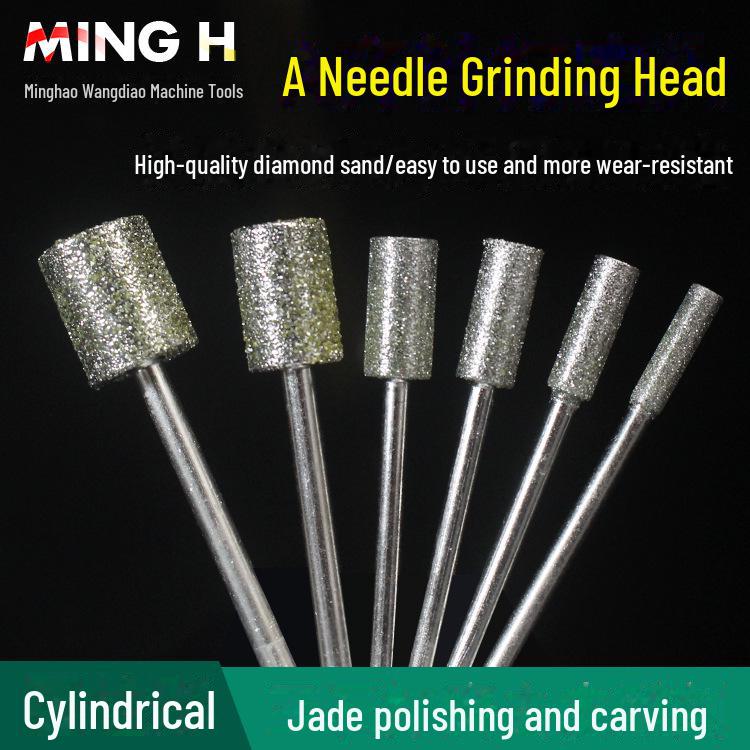 "Diamond Needle Drill Bit for Jade Carving: Precision Grinding and Punching Tool"