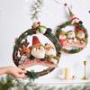 Рождественский Семейный DIY Венок Санта Снеговик Олень 30 см Мягкий Фланель Удобный Праздничный Декор