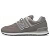 New Balance 574 Замшевые Устойчивые к истиранию Дышащие Баланс Низкие Повседневные Для города и поездок Беговые кроссовки Унисекс Серые (унисекс)