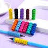 12pcs Random Color Cute Soft Cushioning Foam Pencil Case Portable Touch Pen Handle Case Anti Slip Anti Scratch Protective Case