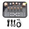 Live Sound Card Gaming Sound Mixer 3.5mm Mic Input Interface BT Podcast Mixer with DJ Mixer Effects