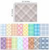 Soimoi Комплект из 16 кусков ткани Fat Quarter - пастельный принт в клетку 18"x22" для лоскутного шитья своими руками - 100% хлопок, предварительно раскроенная ткань для квилтинга