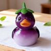 Yousheng Vegetable Duck Statue Cartoon Corn Carrot Eggplant Cabbage Duck Resin Figurine Home Office Desktop Decoration Ornament