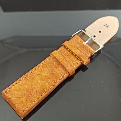 24-ММ КОЖАНЫЙ РЕМЕШОК С ДВУМЯ ПРУЖИННЫМИ СТЯЖКАМИ БЕСПЛАТНАЯ ДОСТАВКА 008-1 Ремешок-008