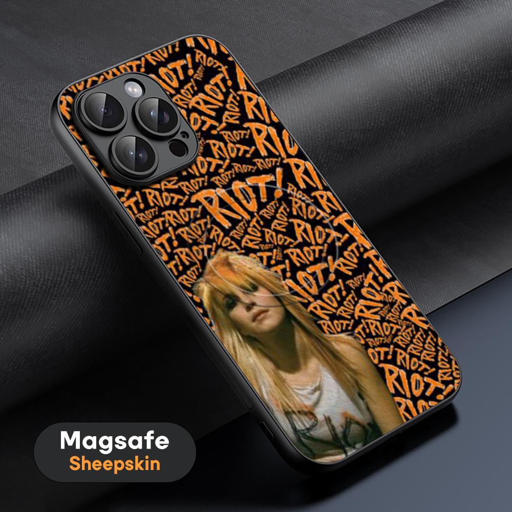 Album P-Param-ore R-Rio-TES Phone Case For iPhone 17 16 15 14 13 12 11 Plus Pro Max High-end Luxury Magsafe Sheepskin