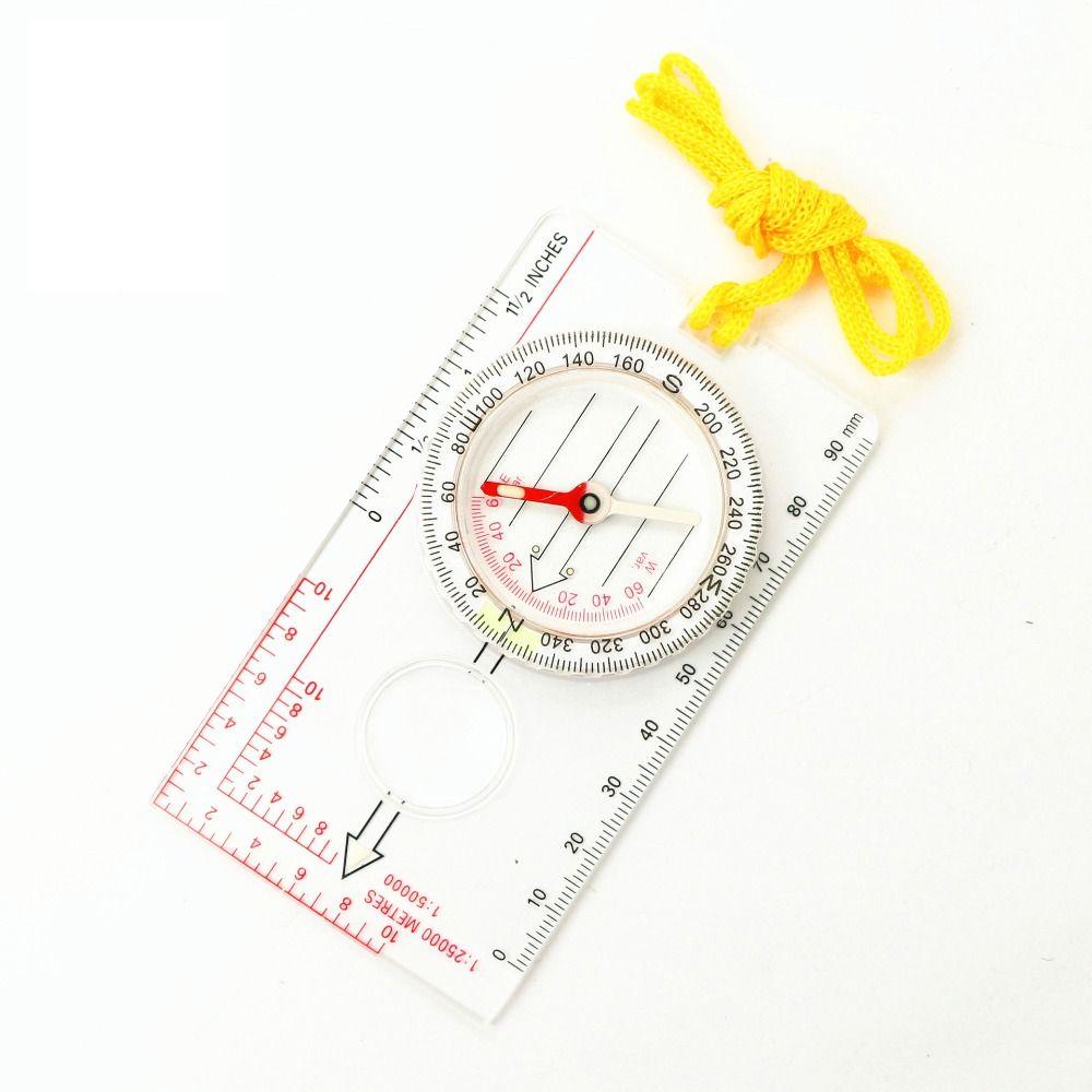 Scale Ruler Orienteering Thumb Compass Outdoor Navigation Compass Map Reading Scouts Compass Ruler