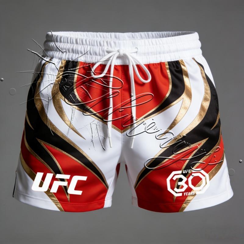 Летние Новые 2026 UFC MMA Энтузиаст Тренировочные Быстросохнущие Дышащие Сетчатые Шорты Мужские Боевые Борцовские Шорты для Санда Бокса