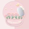 Non-Slip Tulip Mouse Pad Rubber Base Hand Support Wrist Rest Mouse Pad Thickened Ergonomic Mouse Wrist Rest Office Worker