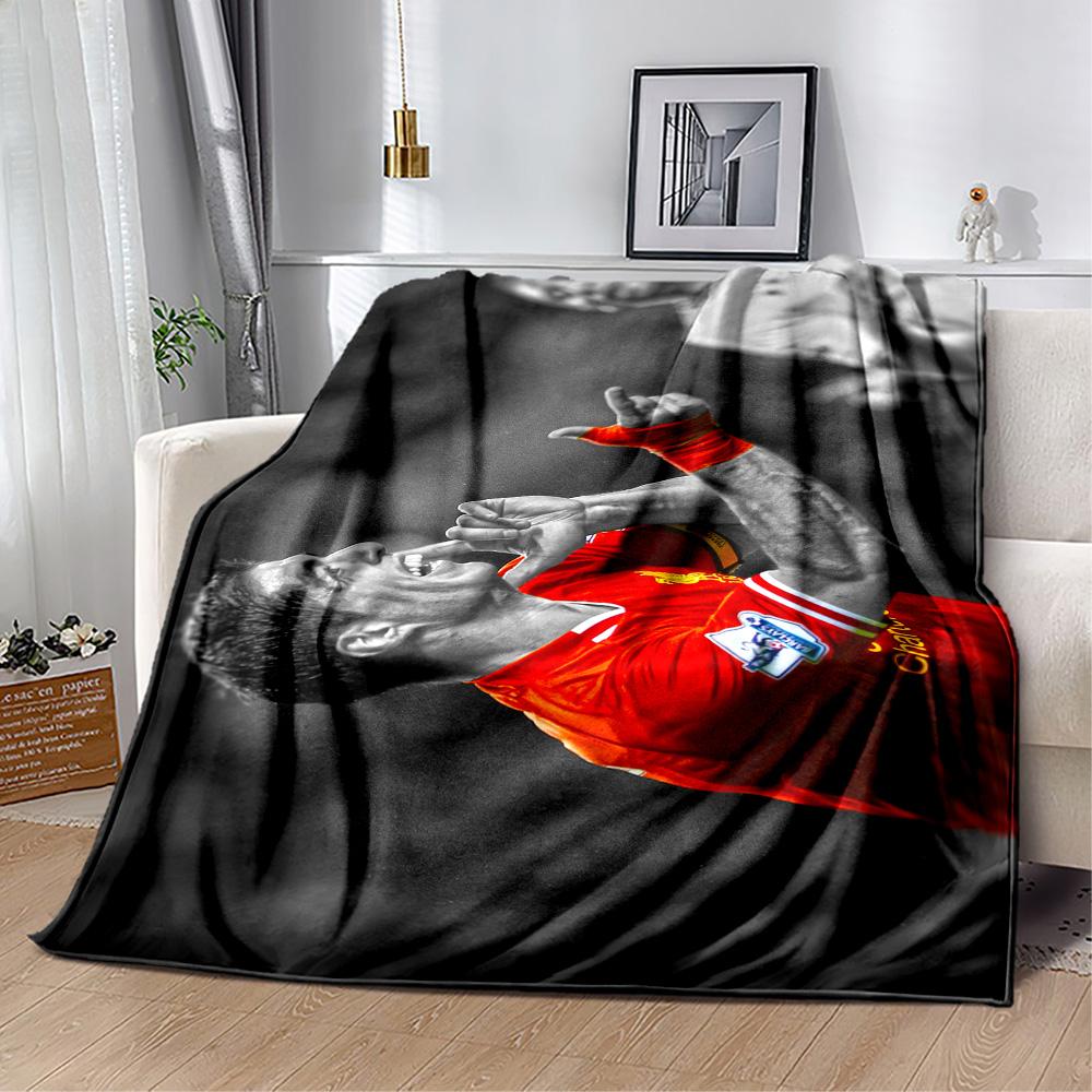 Player Celebrates Victory Moment Blanket Durable Comfort Great for Seaside Couch Livingroom for All Seasons Digital Print