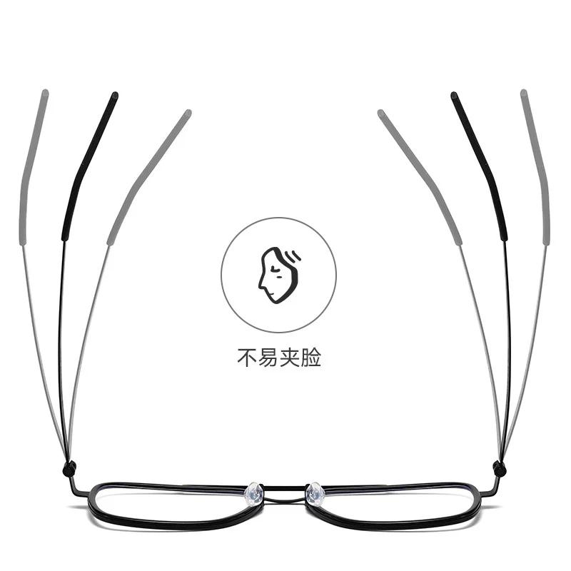 BCLEAR Винтажные очки для коррекции зрения с двойным мостиком из ацетата и титана для мужчин Оправа Очки для коррекции зрения при близорукости Удобная сверхлегкая оправа