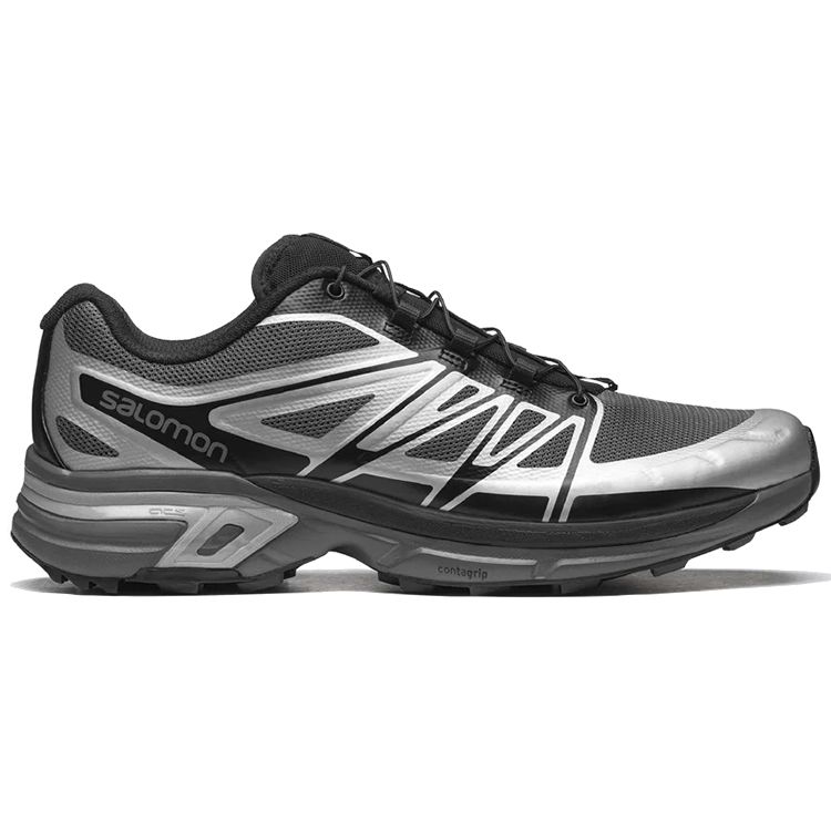 SALOMON Xt-Wings 2 Non-Slip Durable Low-Top Outdoor Functional Shoes Unisex Shoes Black Silver 417616