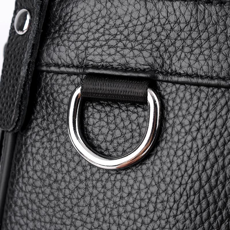 Мужская повседневная сумка-мессенджер – Кожаная наплечная сумка-слинг в ретро-дизайне для ежедневного ношения