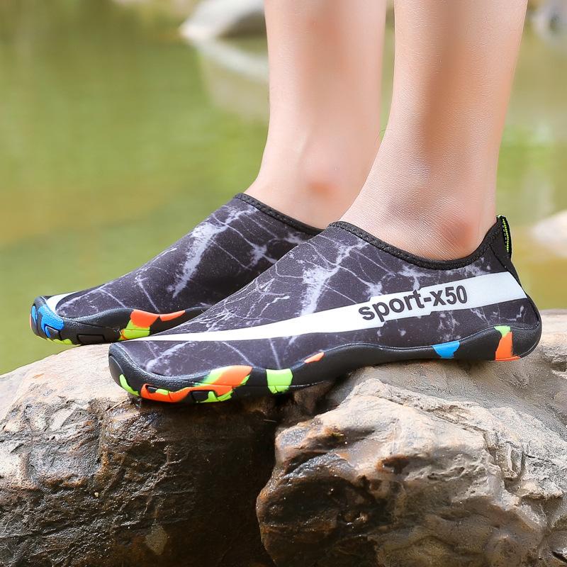 Мужские и женские пляжные туфли для снорклинга, дайвинга, для пары, для ходьбы по воде, для плавания в красной реке, с мягкой подошвой, обувь-скин