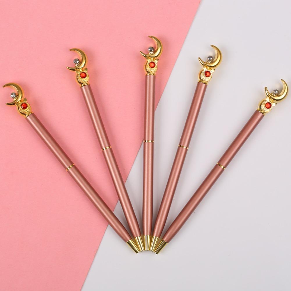 Cartoon Metal Ballpoint Pen High Quality Stationery Metal Moon Magic Wand Metal Pen Portable BallPoint Pen Write