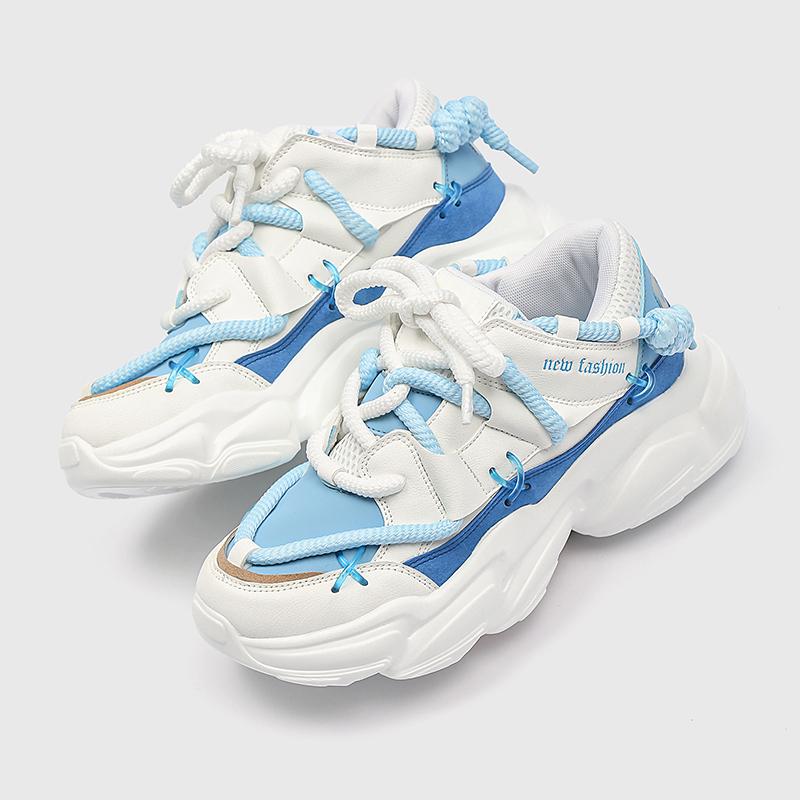 2024 Мода Скейтборд Хлебные Туфли Кроссовки на Платформе для Мужчин Женщин Меньшинство Национальный Тренд Спортивная Обувь Ins Ветер Папины Кроссовки