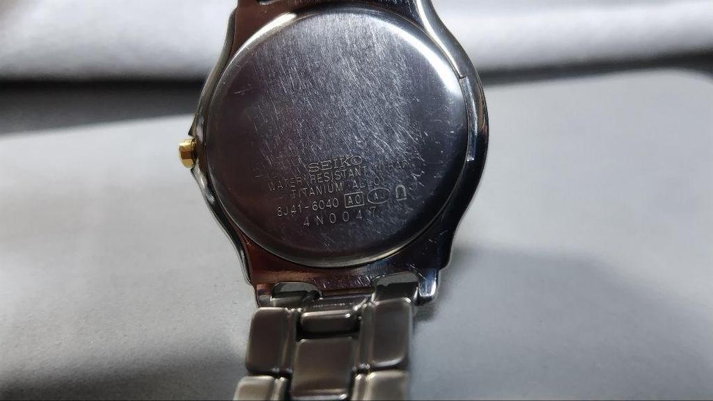 [Б/У] SEIKO DOLCE Титан Синий Кварц 8J41-6040