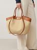Handbag Woven Pattern Women's Bag French Light Luxury Tote Bag High-end Versatile Vegetable Basket Bag Women