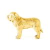 Коллекция фигурок собак породы мастиф, позолоченных 22 карата британским золотом