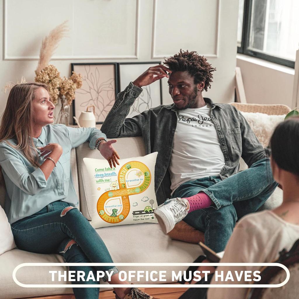 Feelings Wheel Pillow Cover Counseling Office Emotion Wheel Pillow Case Therapist Office Decor School Counselor Office Must Haves Calm Down Corner