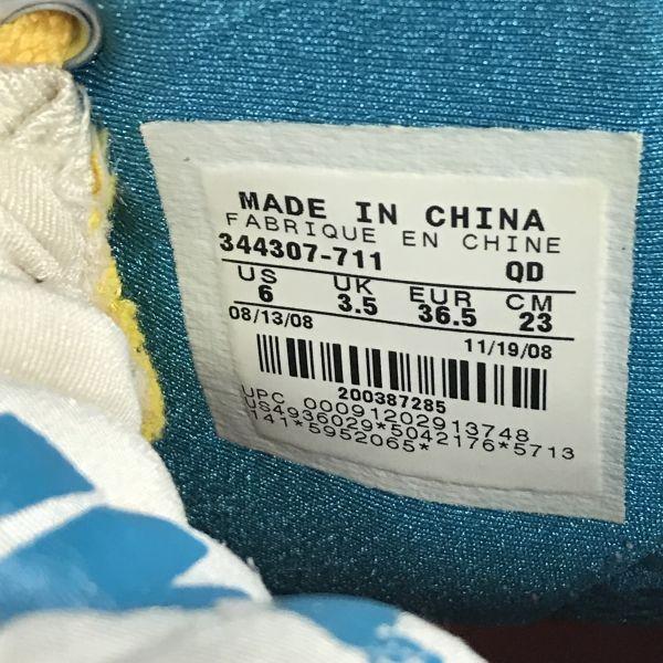Nike Кеды средней высоты труппы «Воздух» женские 6 23 желтые(ИСПОЛЬЗОВАЛ)