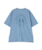 Avirex CIRCLE LOGO T-SHIRT "QUEENS BRIDGE" Circle Logo Short Sleeve T-Shirt, Men's, Size L, 115, Blue Gray, 783-5134031