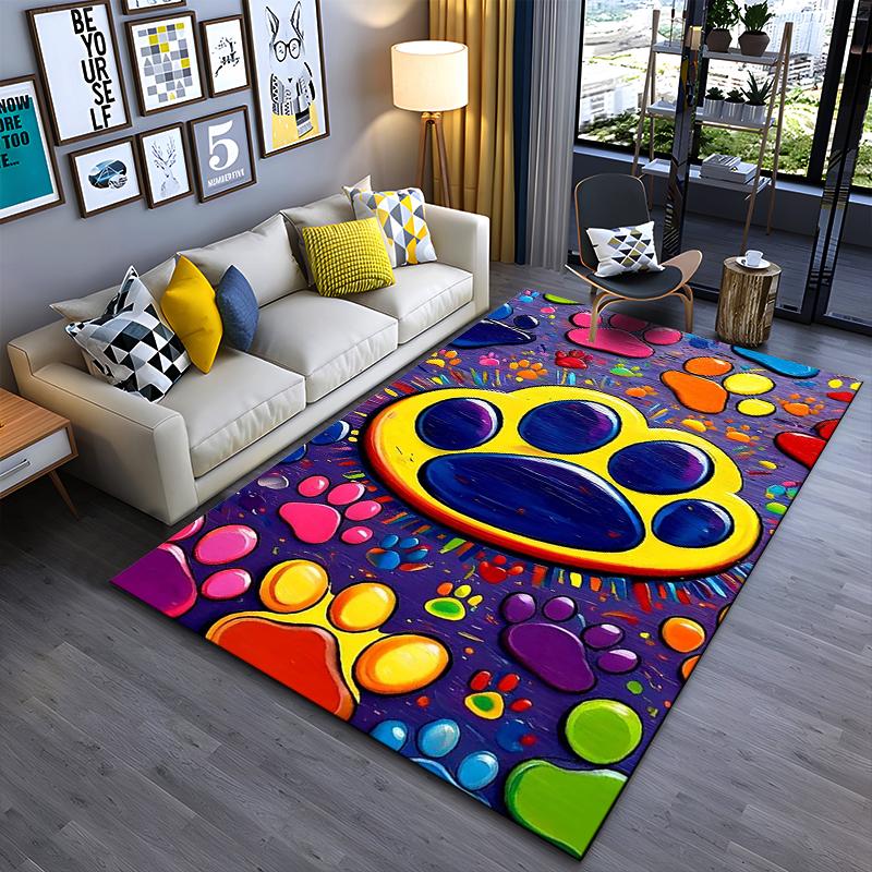 Trendy Nostalgic Cartoon Network Art Area Rug, Non-Slip Washable Throw Carpet for Living Room Bedroom Entryway Home #1972
