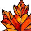 Autumn Maple Leaf Suncatcher Stained Glass Window Wall Hanging Decoration Acrylic Fall Leaf Ornament for Harvest Thanksgiving Party Supplies