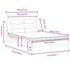 VidaXL Lit avec matelas blanc 120x200 cm similicuir 3208711