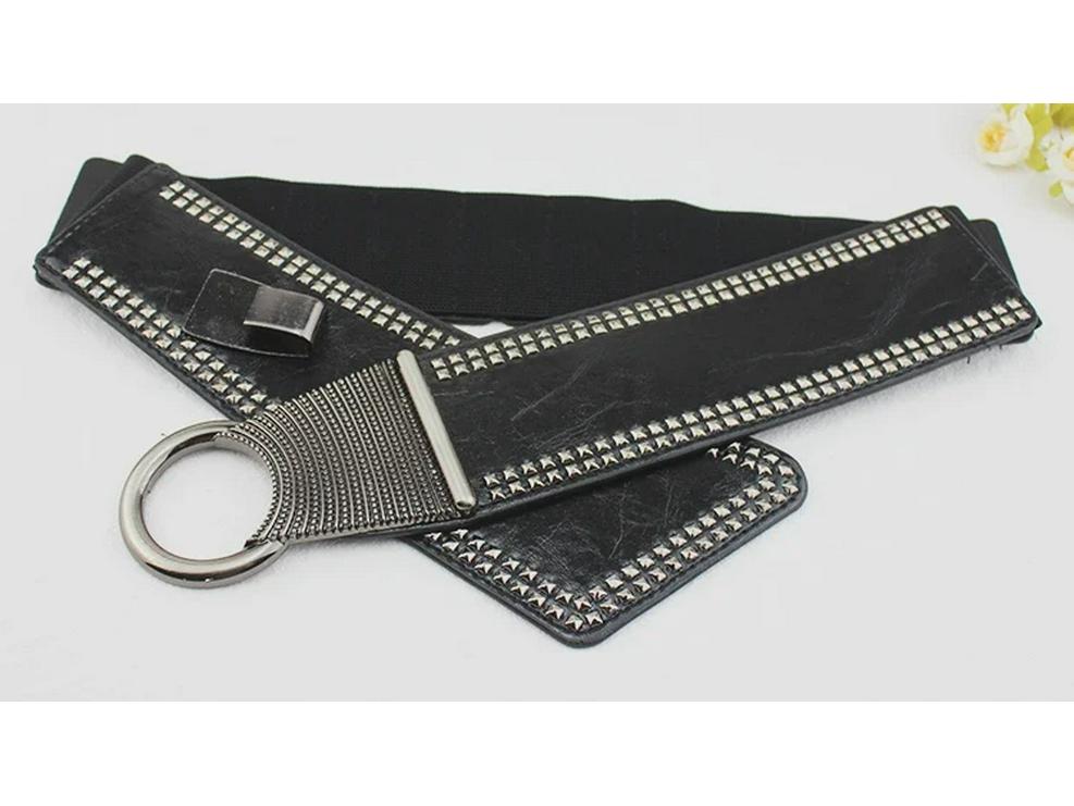 Модный женский пояс в корейском стиле — универсальный, декоративный и широкий, идеально подходит к юбкам.