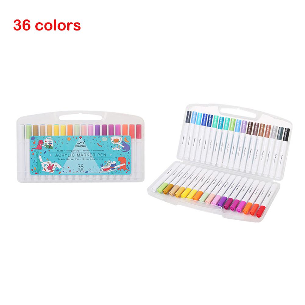 Art Markers Pens Card Making Canvas Painting Scrapbooking Pens 12/24/36/48/60/80 Color Double Head Waterproof Kids DIY Craft