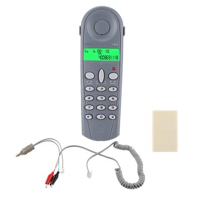 C019 Тестер телефонной линии проводного телефона Линейный мастер Тест проверки кабеля разъема Инструмент Синий Серый