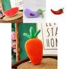 Cuddly Plush Fruits Vegetables Keychain Pendant Dolls Banana Orange Peach Eggplant Carrot