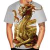 Dragon Animal 3D Print T Shirt Spring Summer Tee Women Men Clothing Plus Size O Neck Short Sleeve Loose Tops Breathable Couples Shirts