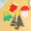 Santa Claus Xmas Tree Pop Fidget Toy Kids New Year Party Gift Favors Christmas Decoration Bubble Sensory Reliver Stress Toys