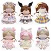 20CM Miniature Dress Suit Lolita Bowknot Headband Princess Dress Set  Cotton Stuffed Doll
